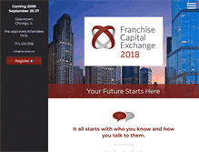 Tablet Screenshot of franchisecapitalexchange.com